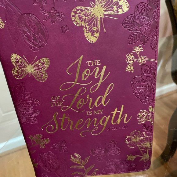 - Brand New Leather With Zipper Journal The Joy Of The Lord Is My Strength - Picture 6 of 7